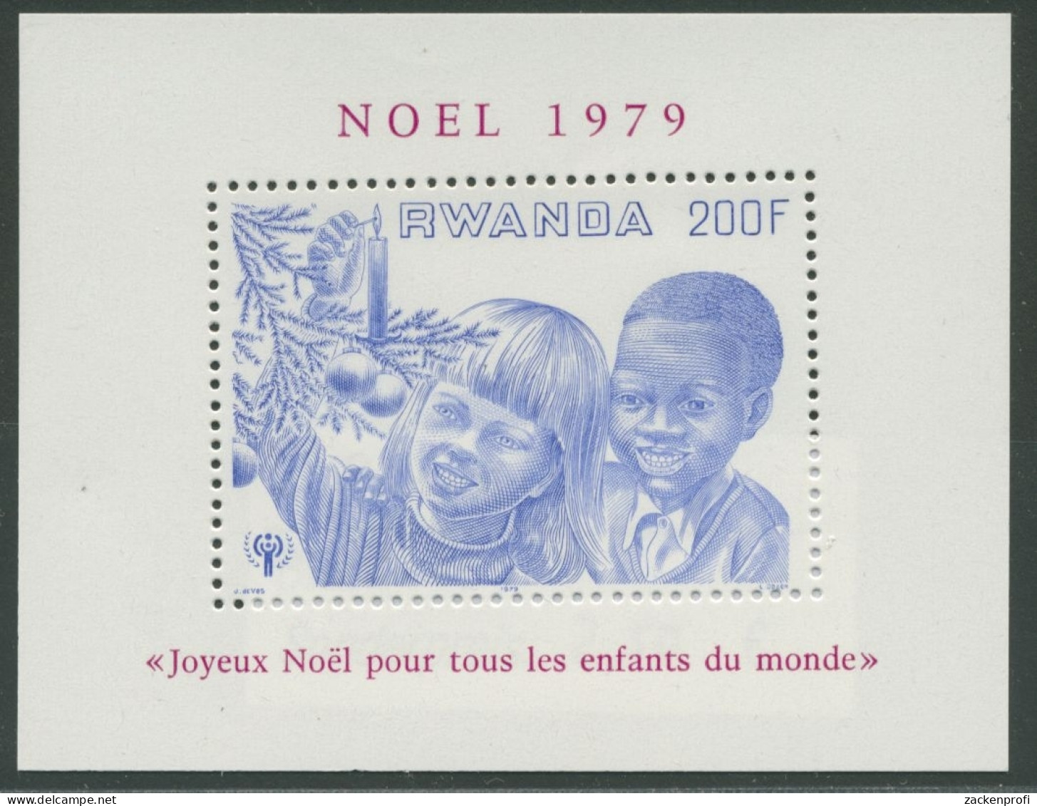 Ruanda 1979 Internationales Jahr Des Kindes Block 87 Postfrisch (C29865) - Nuevos