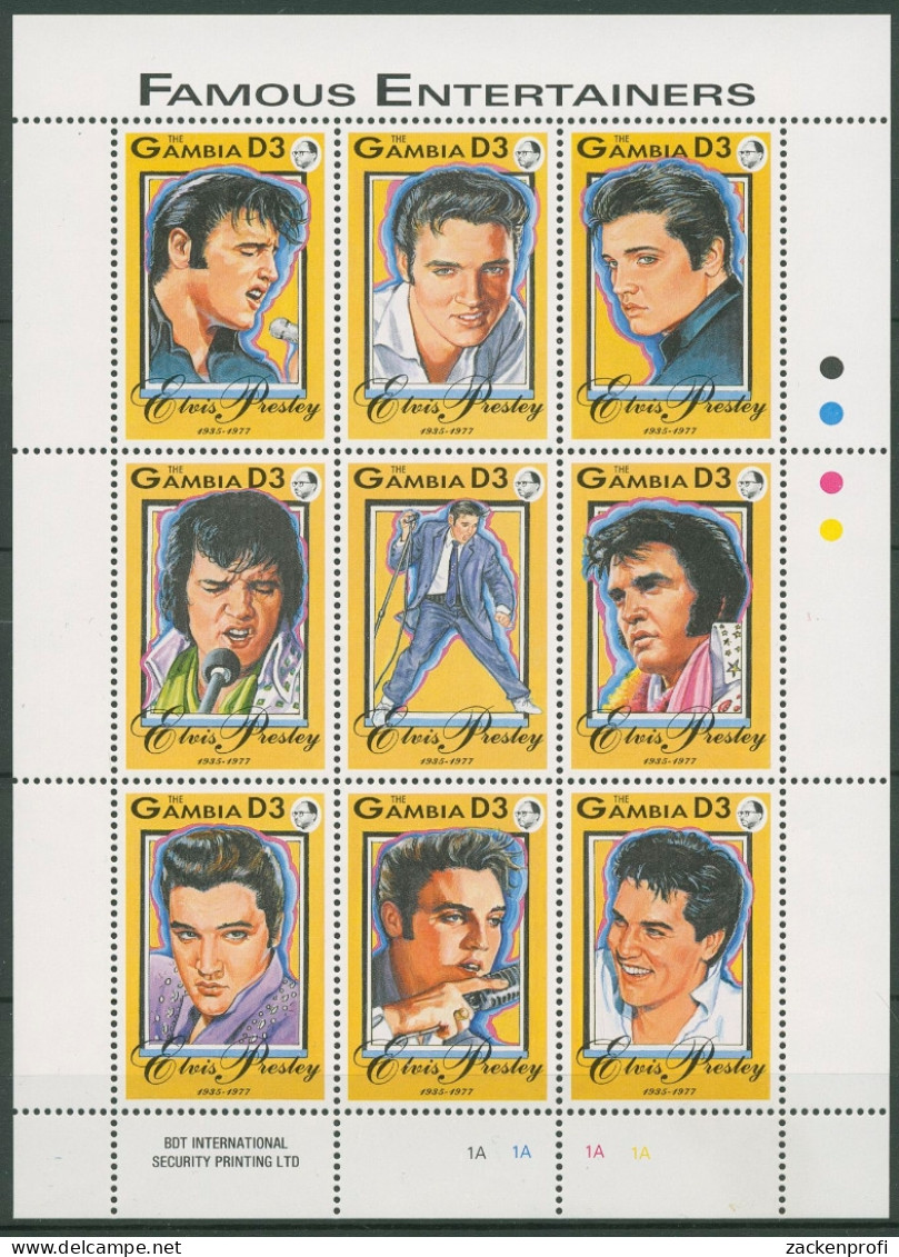 Gambia 1993 Elvis Presley Rock And Roll 1644/52 K Postfrisch (C29875) - Gambie (1965-...)