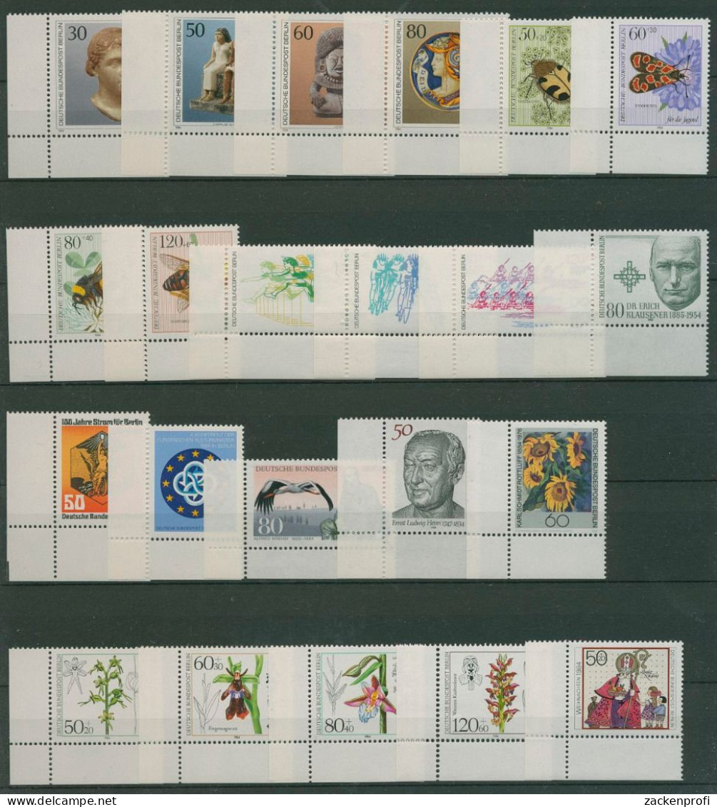 Berlin 1984 Sondermarken Komplett Aus 708/29 Ecke 3 Postfrisch (SG19680) - Unused Stamps