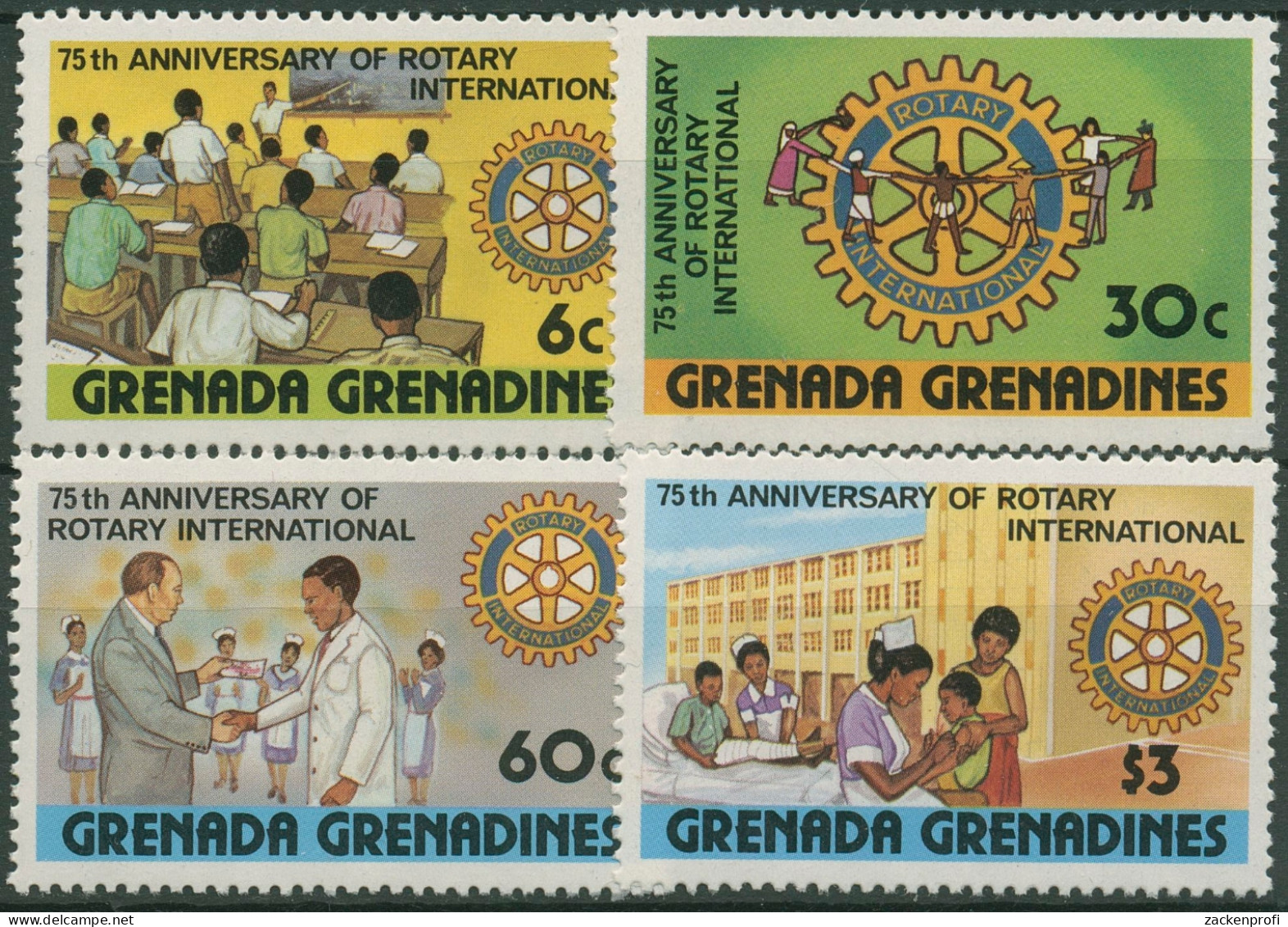 Grenada-Grenadinen 1980 Rotary Club International 380/83 Postfrisch - Grenade (1974-...)