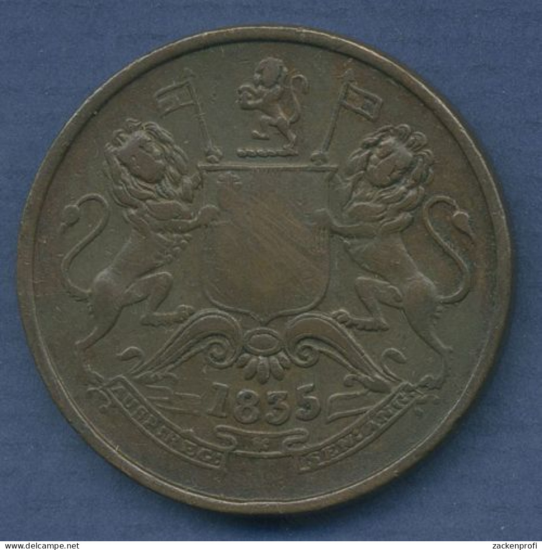 Brit. East India Company 1/2 Anna 1835, KM 447.1 Ss (m3622) - Kolonien