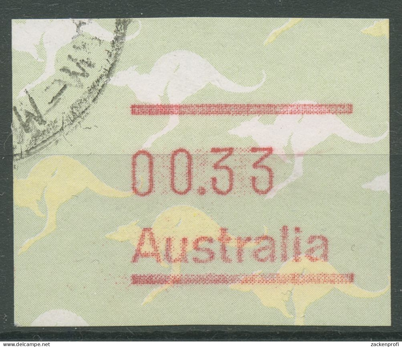 Australien 1985 Känguruh Automatenmarke 3 Gestempelt - Automatenmarken [ATM]