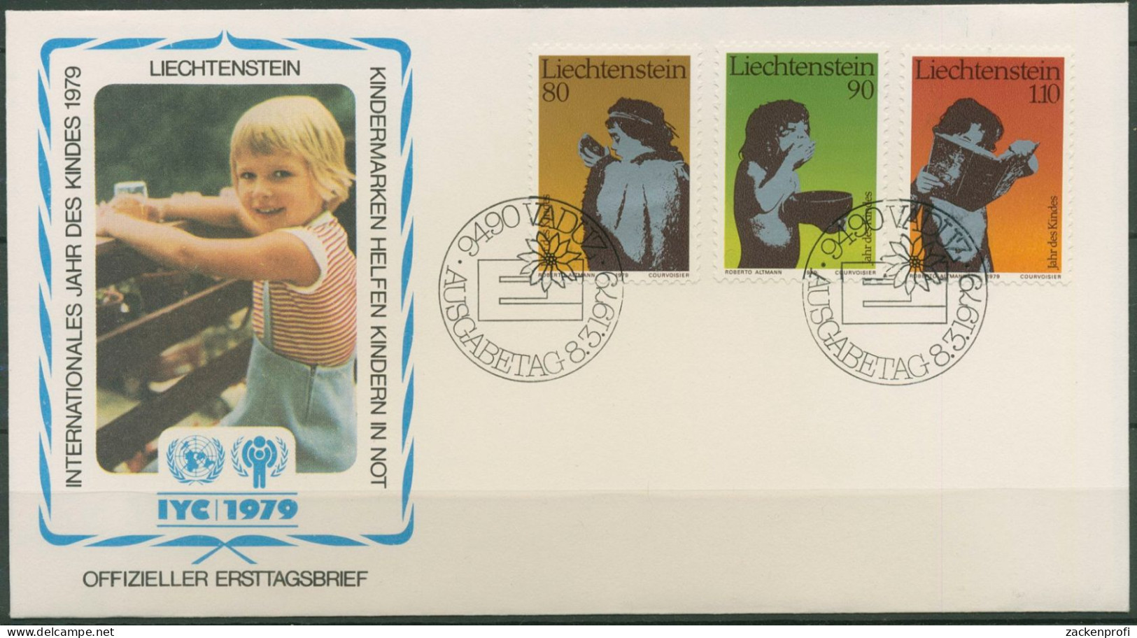 Liechtenstein 1979 Jahr Des Kindes 725/27 FDC (X62092) - FDC