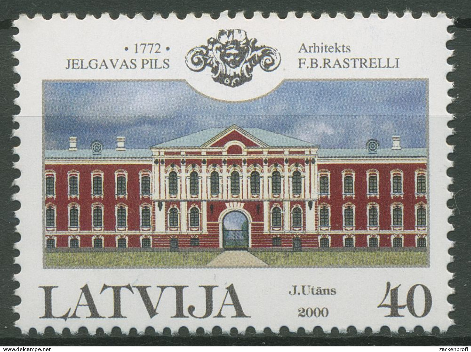 Lettland 2000 Schloss Jelgava 527 Postfrisch - Lettonie