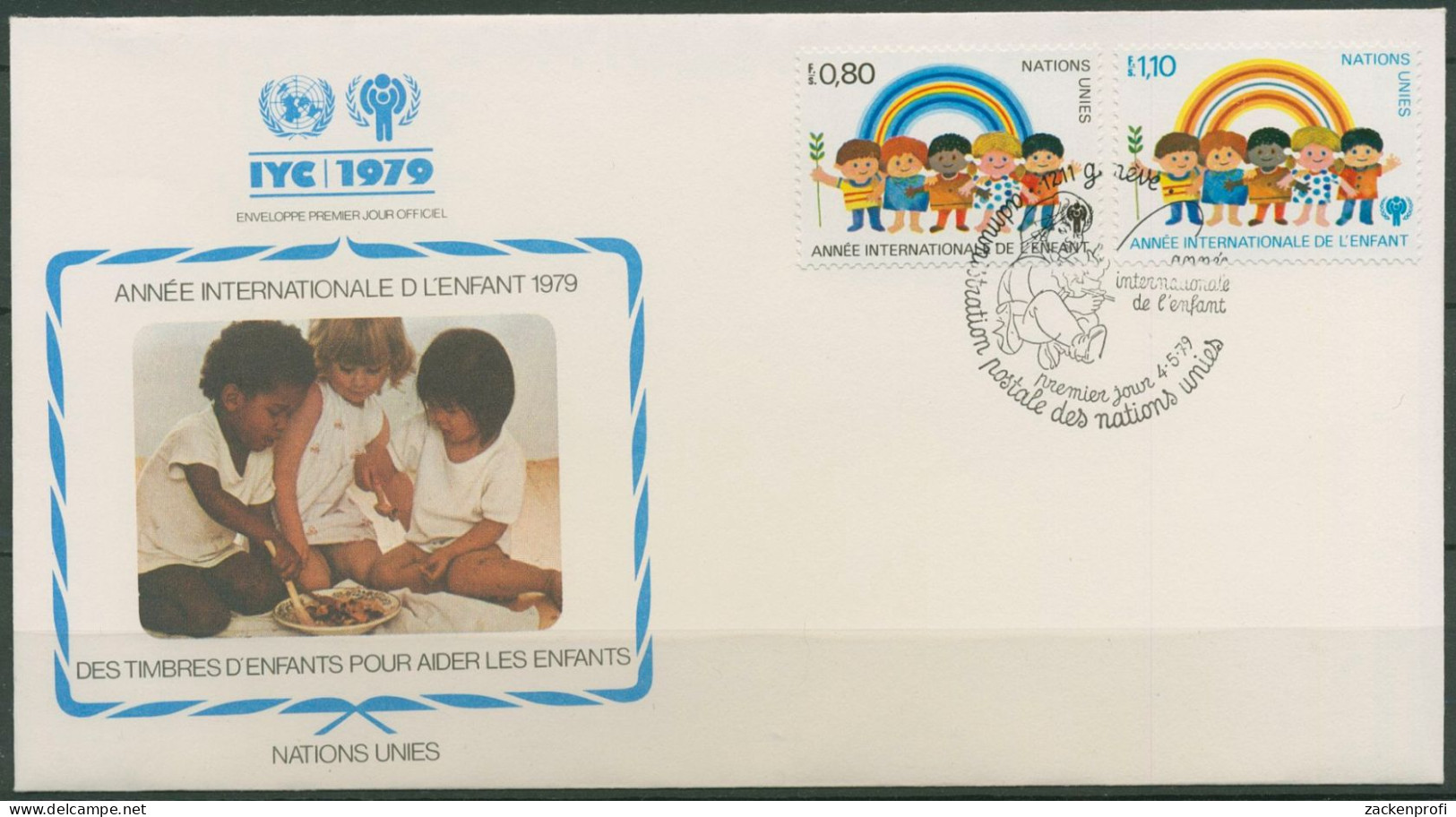 UNO Genf 1979 Jahr Des Kindes 83/84 FDC (X62094) - FDC