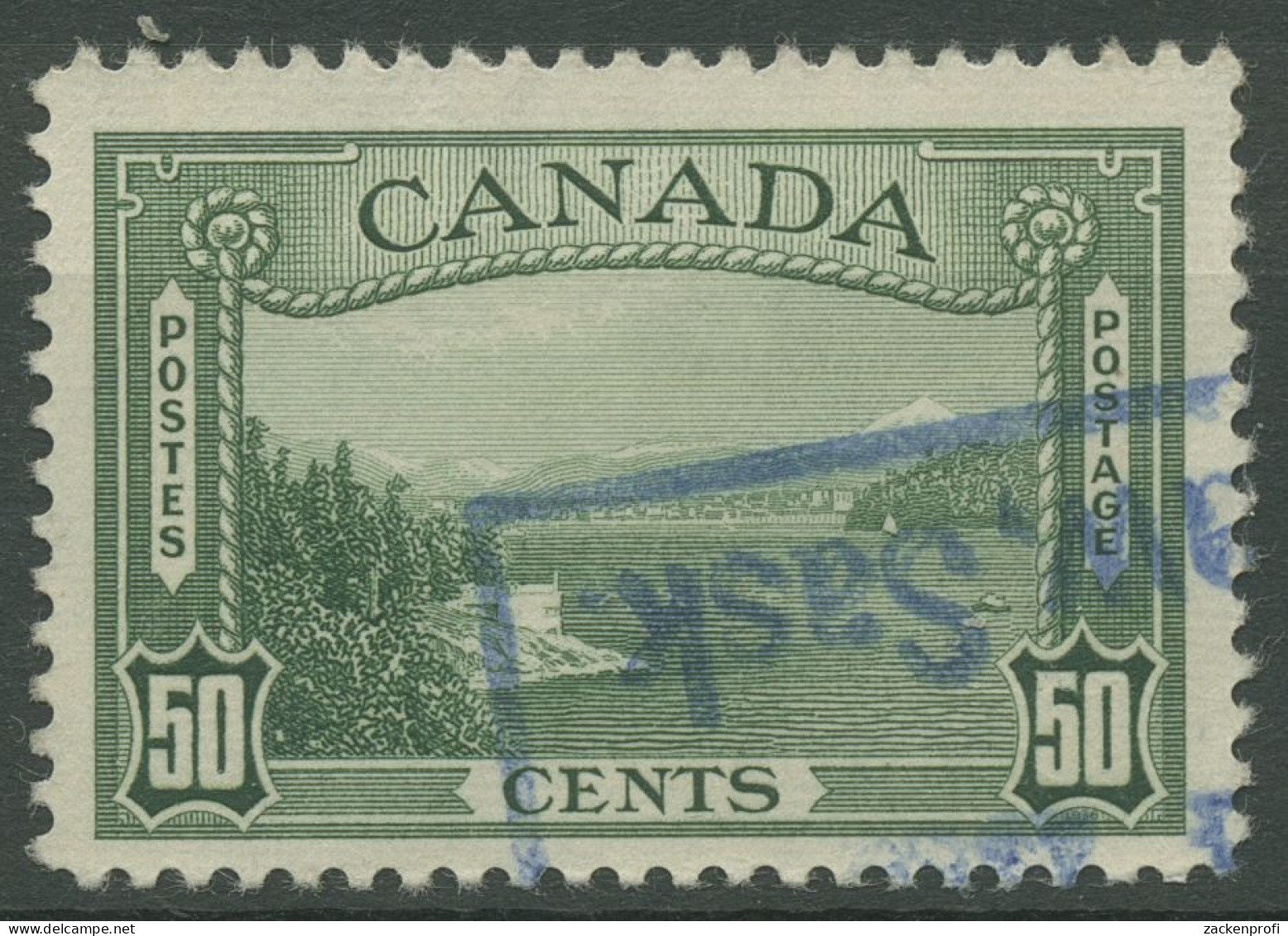 Kanada 1938 Eifahrt Zum Hafen Von Vancouver 207 Gestempelt - Usati