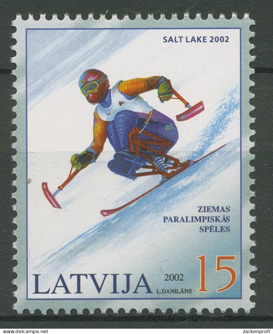 Lettland 2002 Paralympische Winterspiele Salt Lake City 566 Postfrisch - Lettland