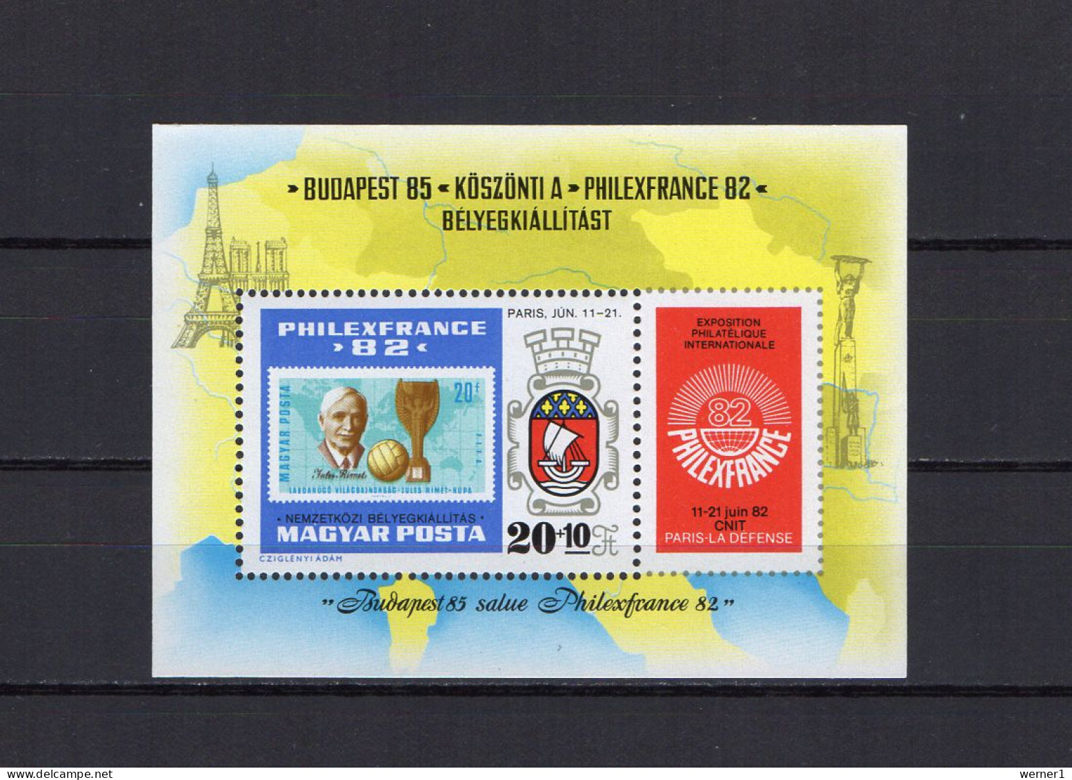 Hungary 1982 Football Soccer World Cup, Philexfrance S/s MNH - 1982 – Espagne