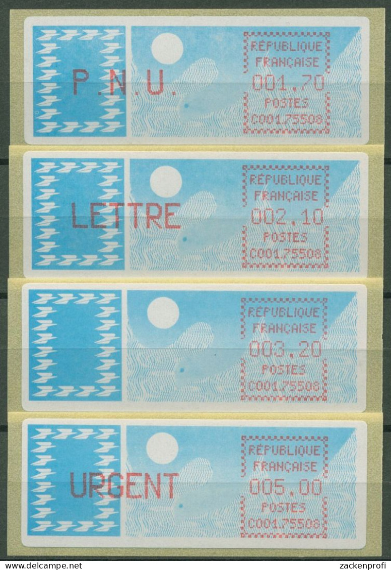 Frankreich ATM 1985 Taube Satz 1,70/2,10/3,20/5,00 ATM 6.9 Zb ZS 1 Postfrisch - 1985 Papel « Carrier »