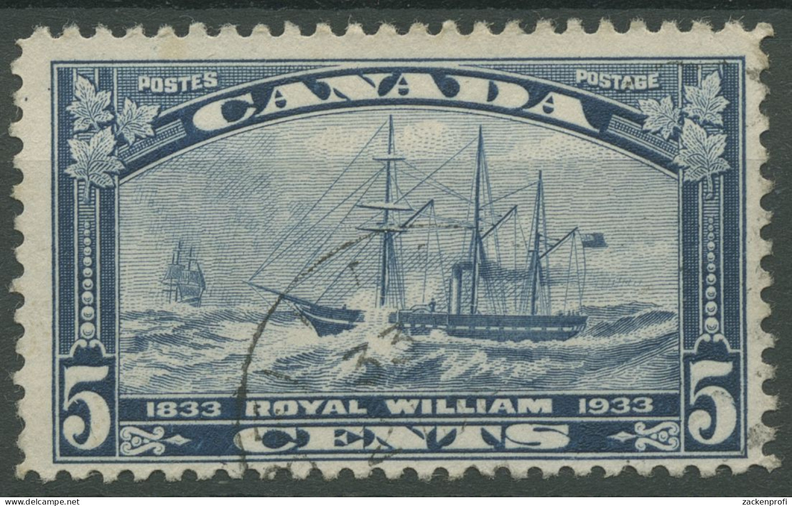 Kanada 1933 Dampfschiff Royal William Atlantküberquerung 174 Gestempelt - Oblitérés