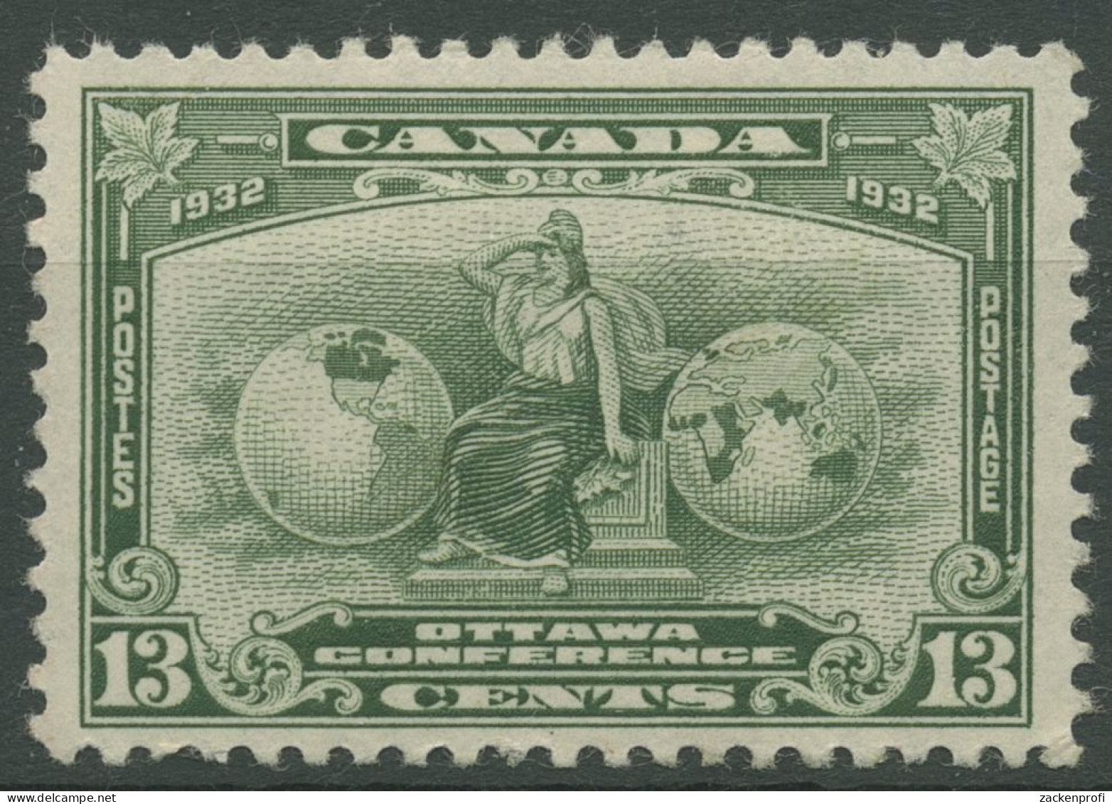 Kanada 1932 Wirtschaftskonferenz In Ottawa Allegorie 161 Mit Falz, Haftstellen - Ungebraucht