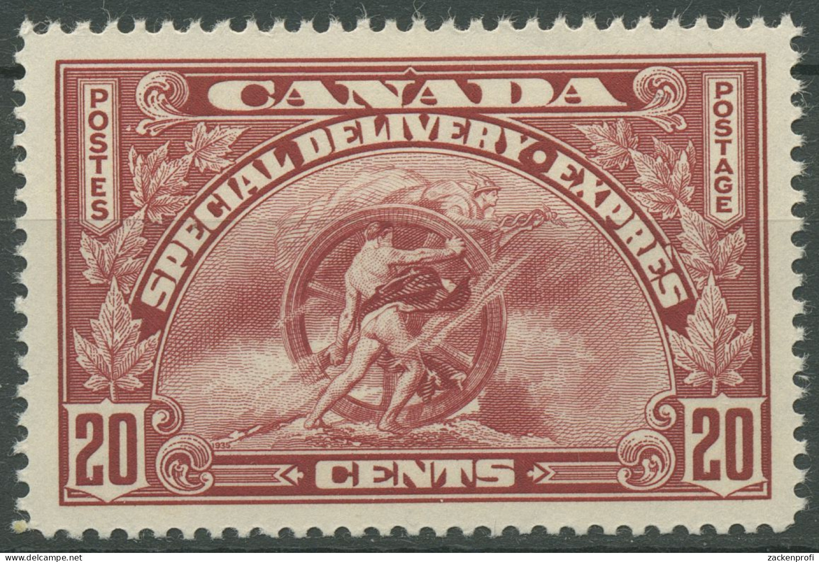Kanada 1935 Eilmarke Sinnbild Des Fortschritts 195 Mit Falz - Special Delivery