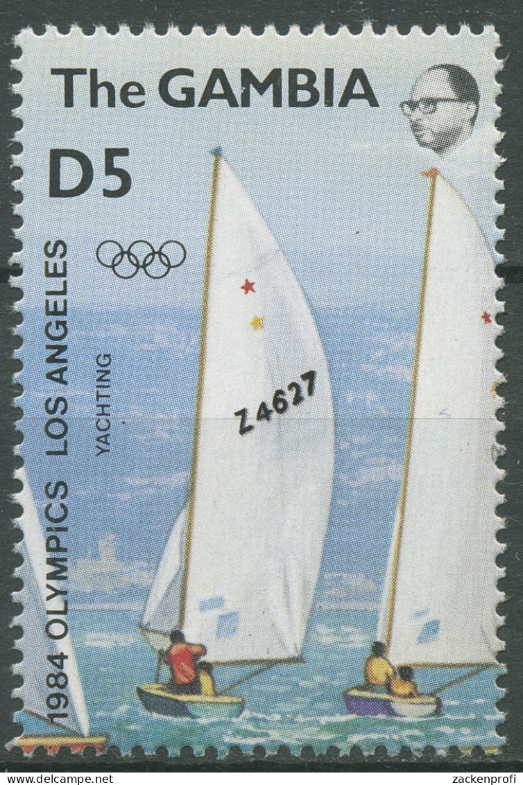Gambia 1984 Olympische Sommerspiele In Los Angeles Segeln 506 Postfrisch - Gambia (1965-...)
