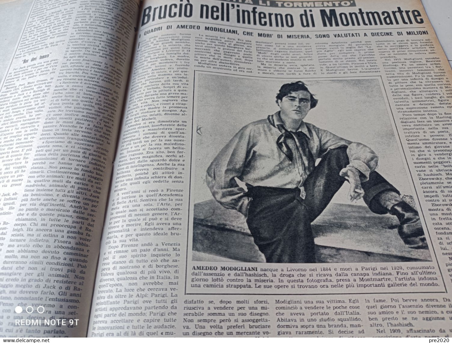 TEMPO 1953 POLIDOR COMICO DEL CINEMA ITALIANO SALVADOR DALI’ AMEDEO MODIGLIANI BRIGANTESSE - Otros & Sin Clasificación