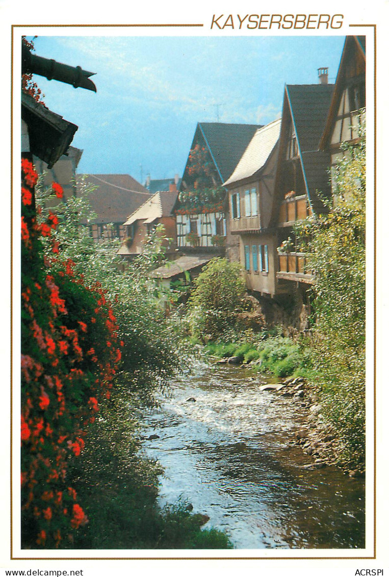 68 Kaysersberg Maison Alsaciennes Vue Sur La Weis N°46 \MM5003 - Kaysersberg