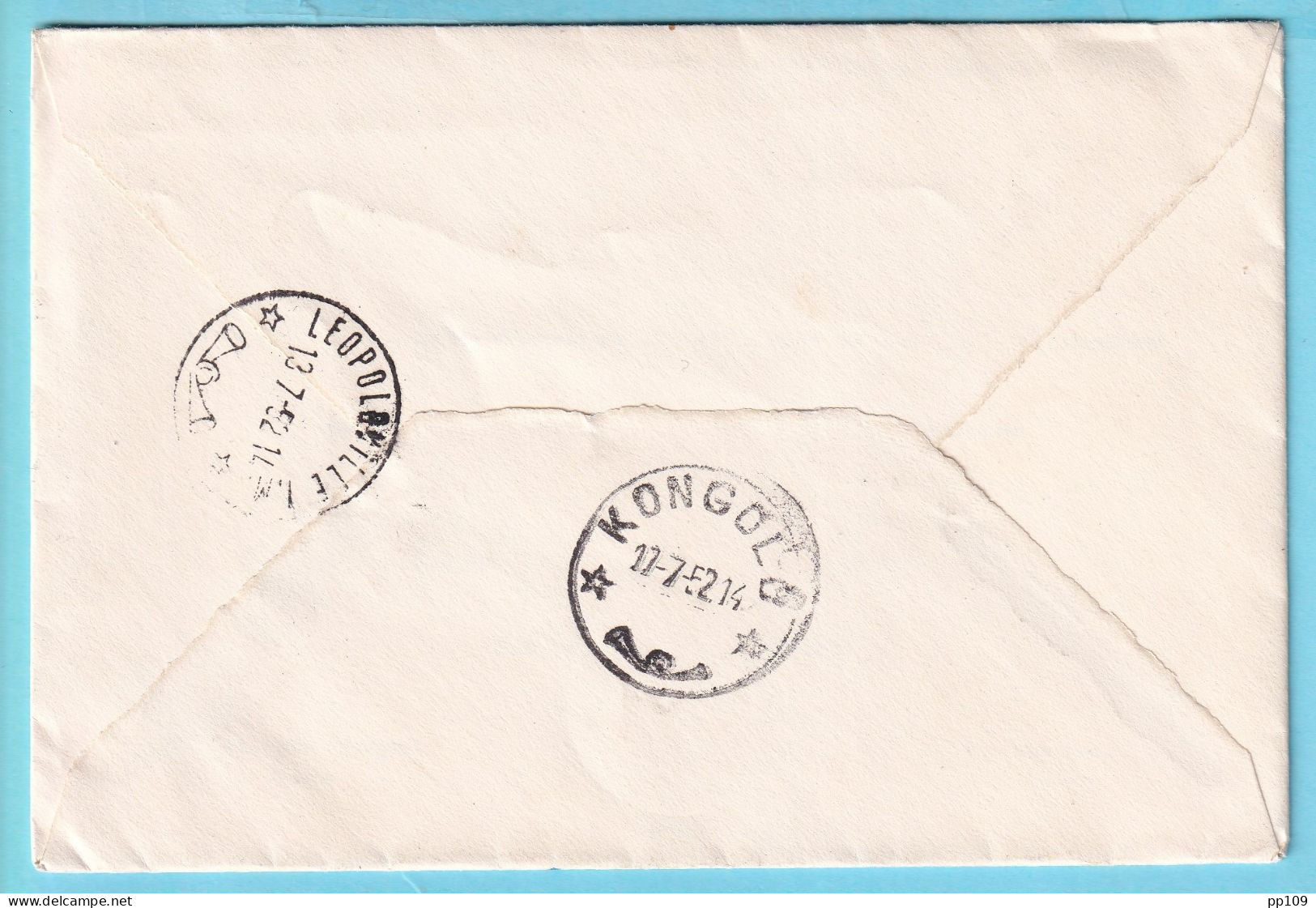 L Avion Vliegtuig TP UPU 884 Obl GENT  Le 10 VII 1952 Vers KONGOLO CONGO BELGE  Tarif Imprimé Faire Part (+ Contenu)  - Storia Postale