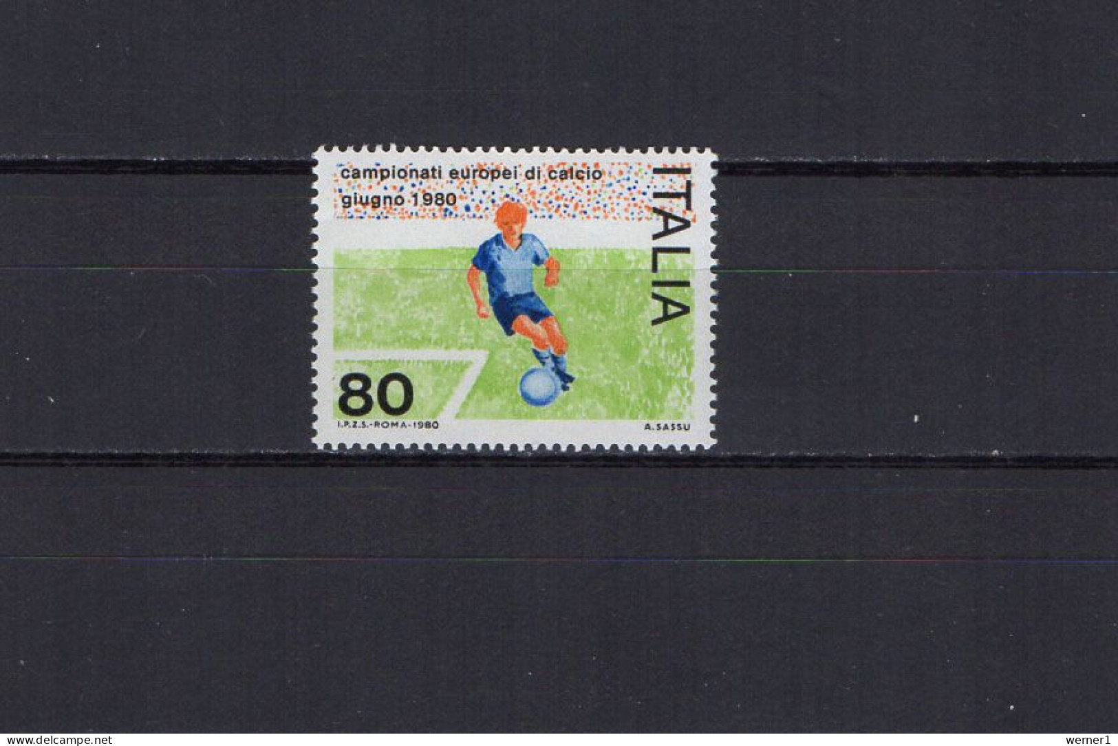 Italy 1980 Football Soccer European Championship Stamp MNH - Europees Kampioenschap (UEFA)