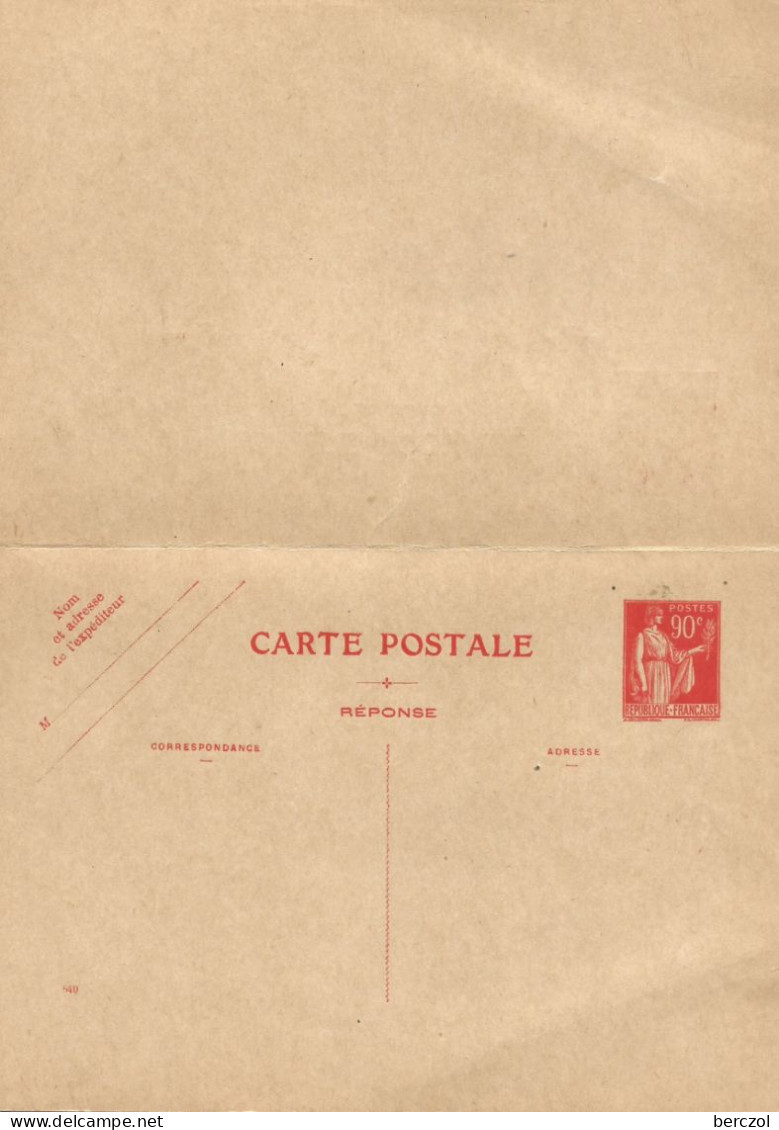 FRANCE ANNEE 1927 ENTIER TYPE PAIX N° 285 CPRP1  NEUF** MNH TB COTE 150,00 € - Cartes Postales Types Et TSC (avant 1995)