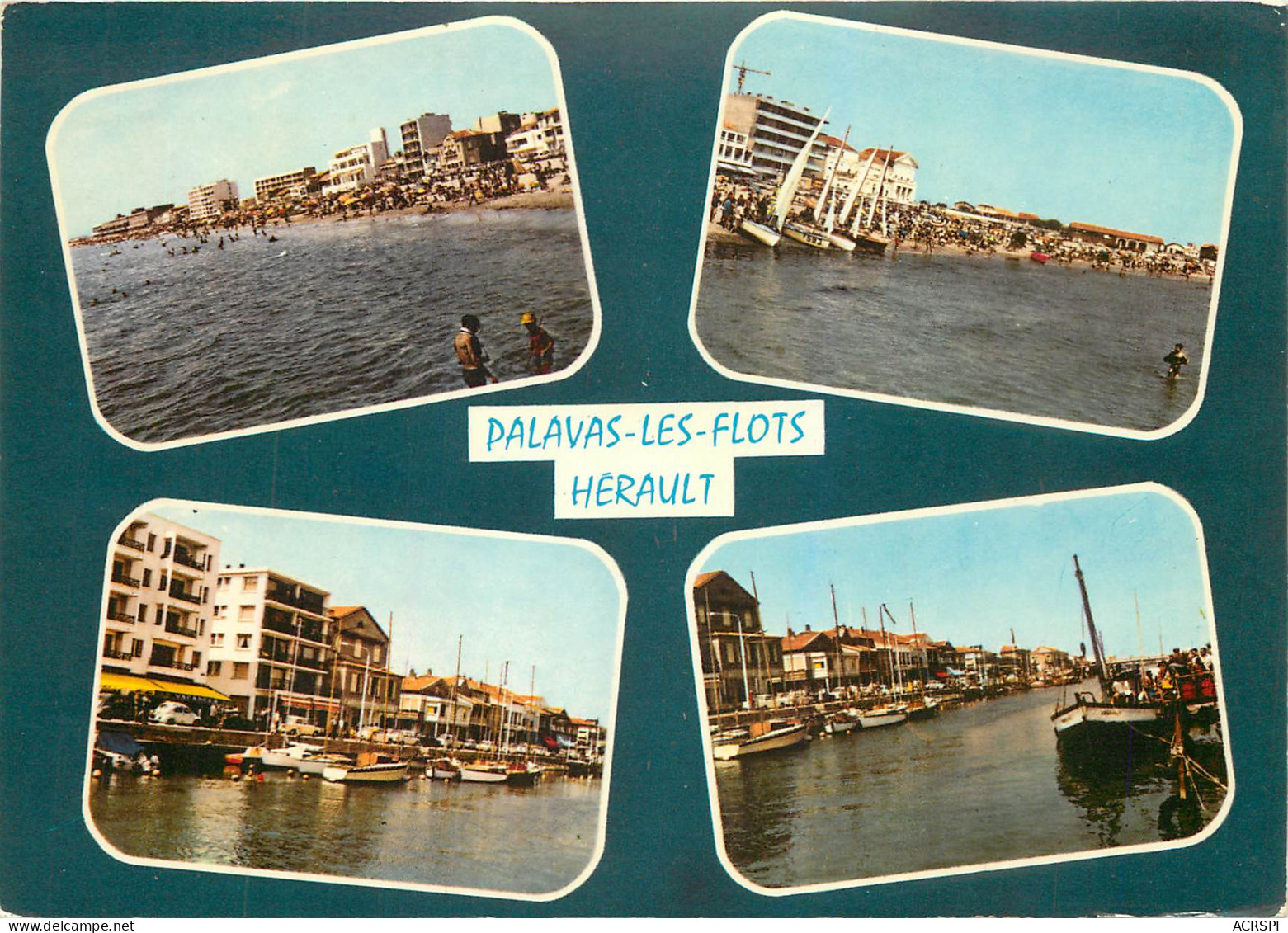 34 Palavas Les Flots Vues Sur Le Canal Et La Plage   N° 27 \MM5016 - Palavas Les Flots