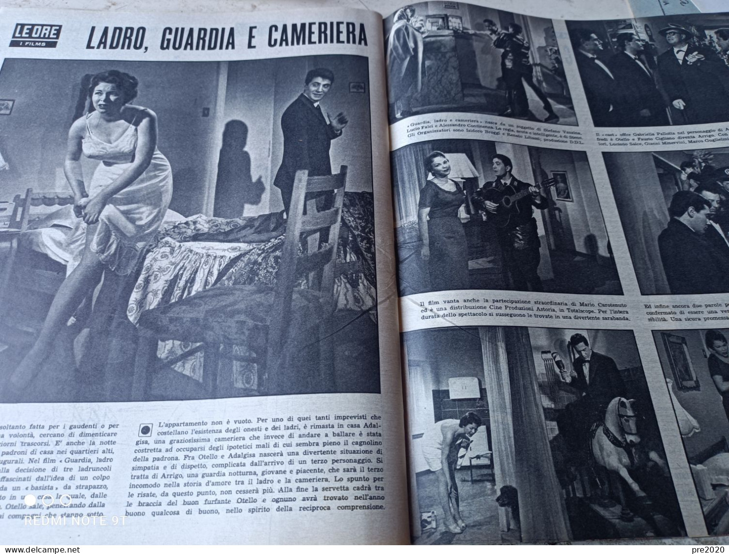 LE ORE 1958 MARZANO APPIO CASERTA FAUSTO CIGLIANO SCILLA GABEL MARIA CALLAS - Autres & Non Classés