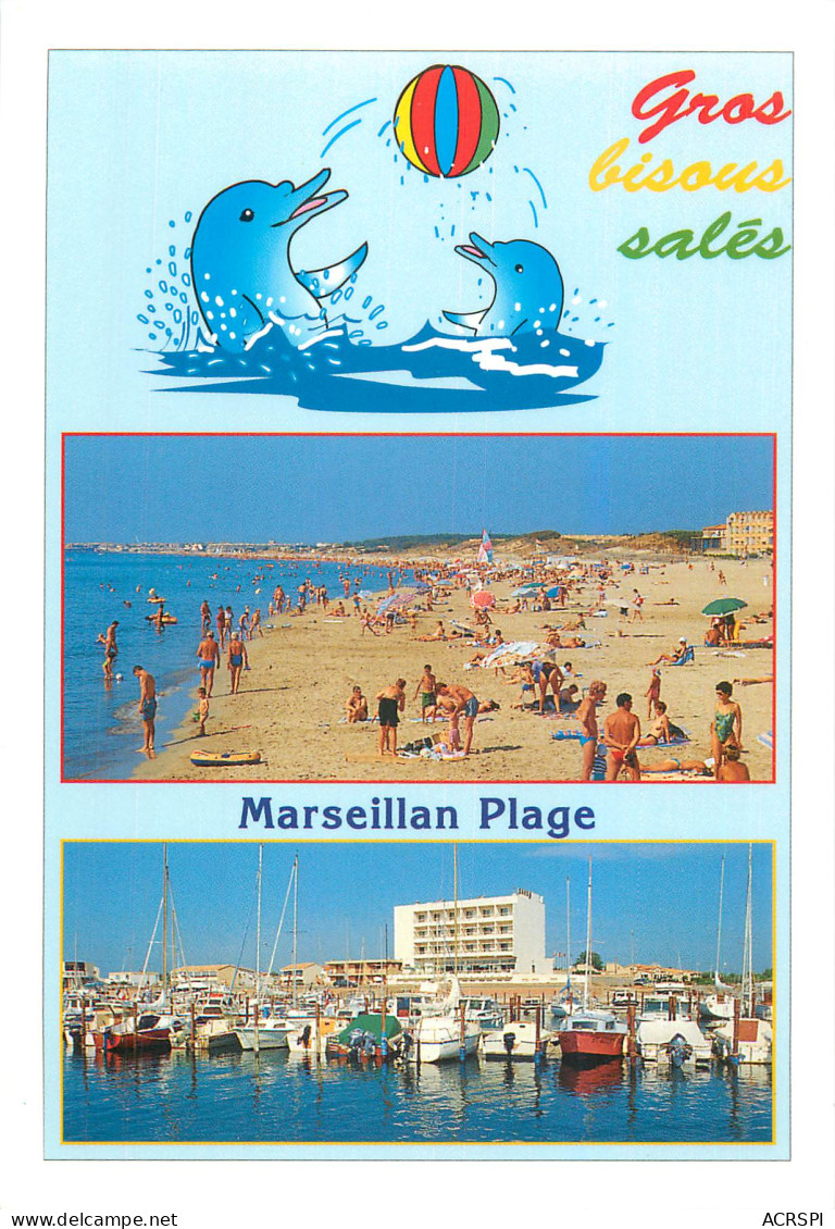 34 Marseillan Plage    La Plage Et Le Port  N° 1 \MM5026 - Marseillan