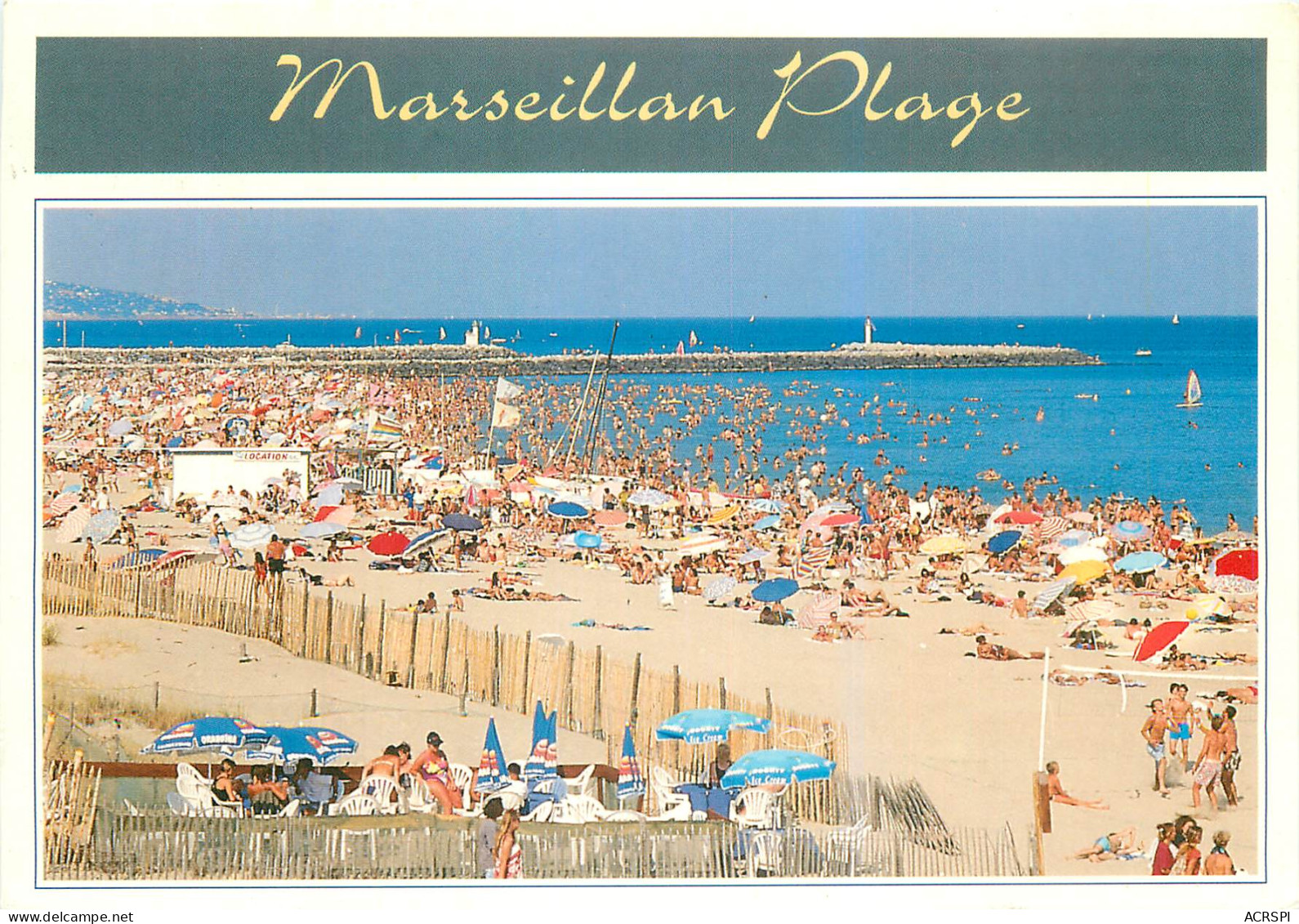 34 Marseillan Plage     Sète Dans Le Fond Plage       N° 22 \MM5026 - Marseillan