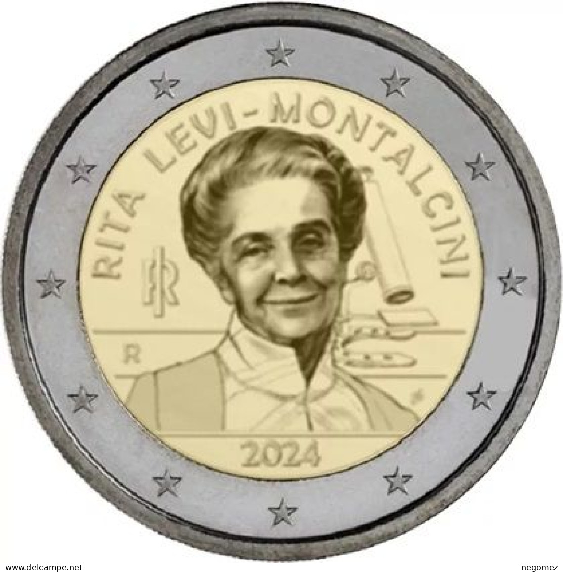 Pièce De 2 Euros Commémorative Italie 2024 : Rita Levi-Montalcini - Italia