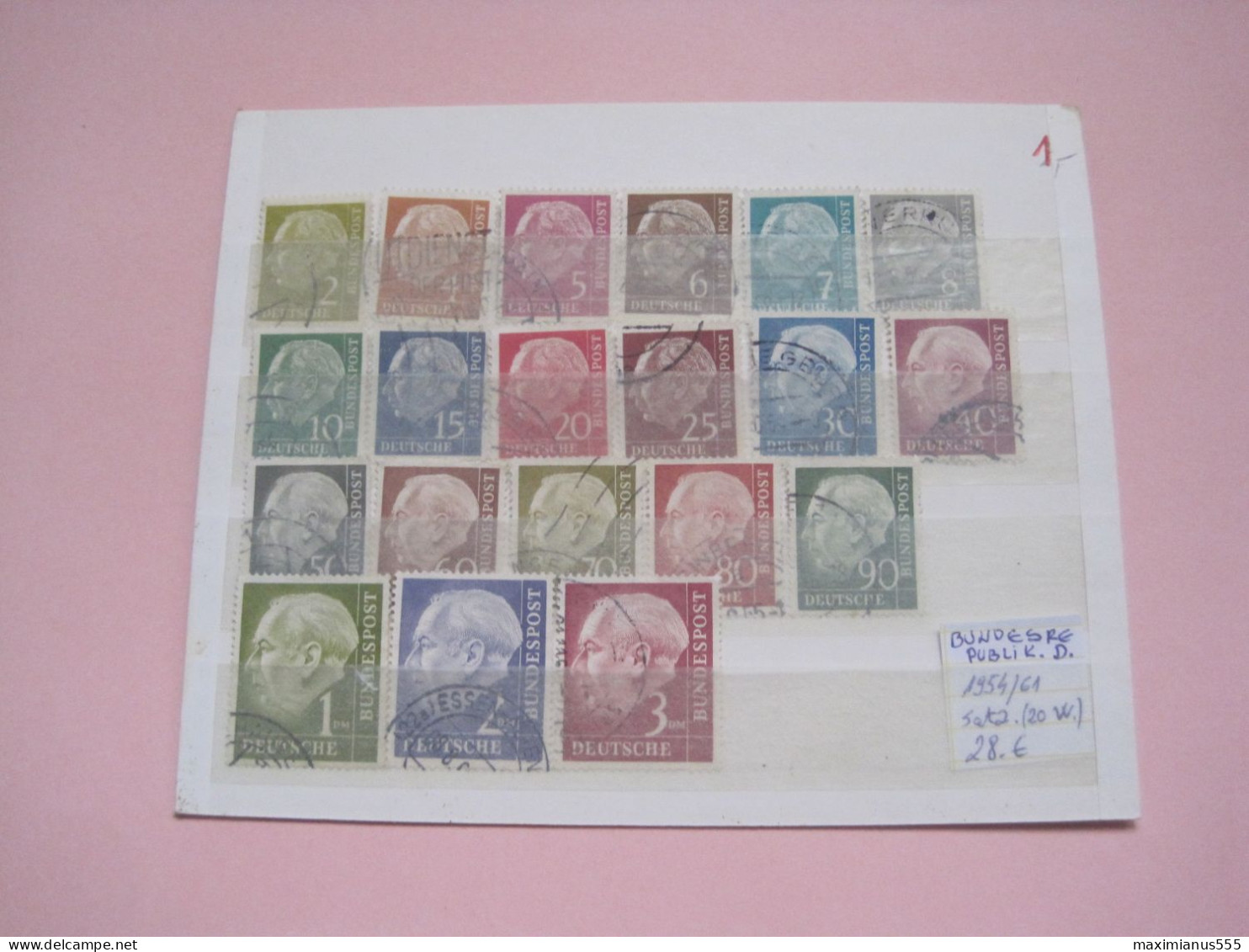 Germany Bundesrepublik Satz. (20W.) 1951 - 64, Michel 2022, 50% Off Price - Gebruikt