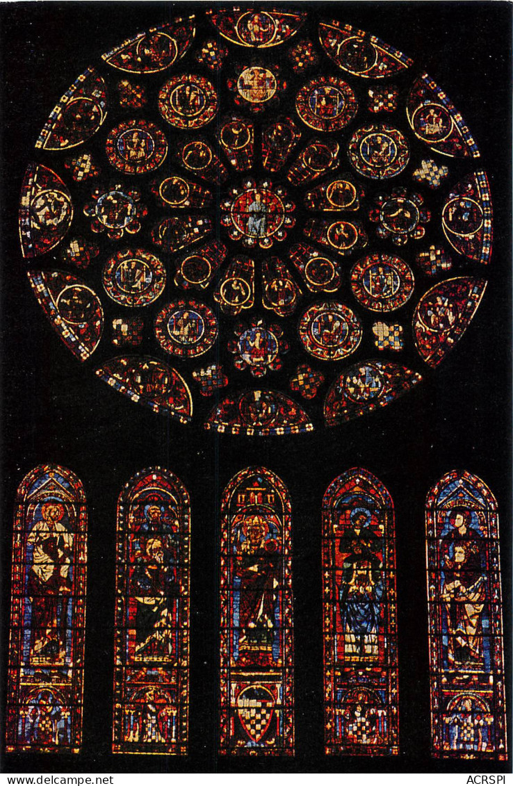 Christianisme  Jesus Christ France Cathedrale De Chartres Rose Sud   N° 31 \MM5046 - Jésus