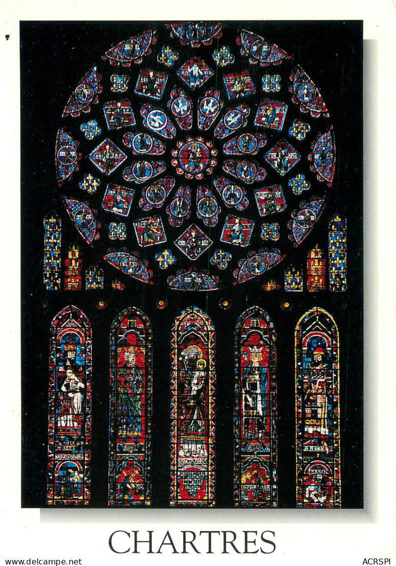 Christianisme  Jesus Christ France Chartres La Cathedrale La Rose Nord    N° 41 \MM5046 - Jesus