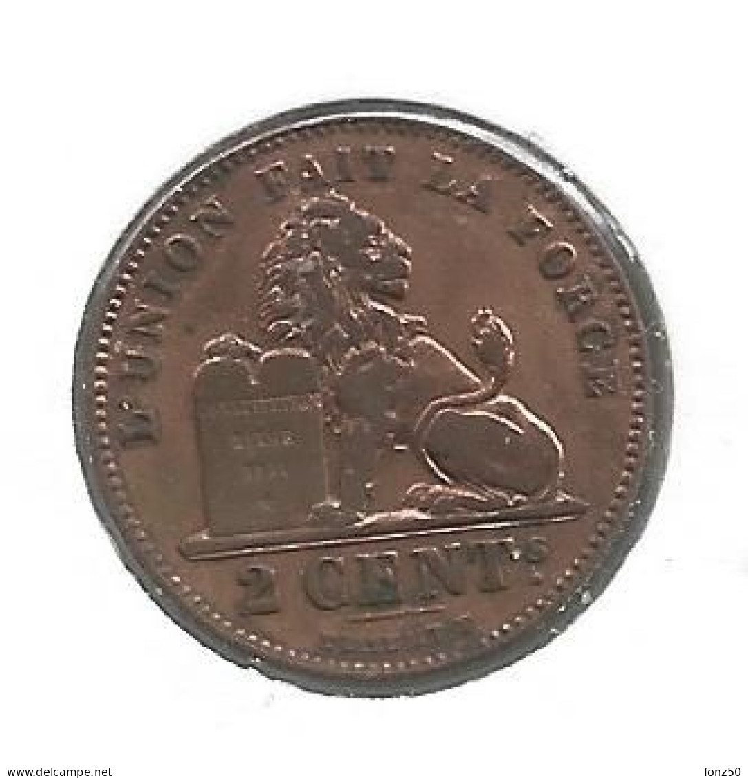 ALBERT I * 2 Cent 1912 Frans * Prachtig * Nr 12936 - 2 Centimes