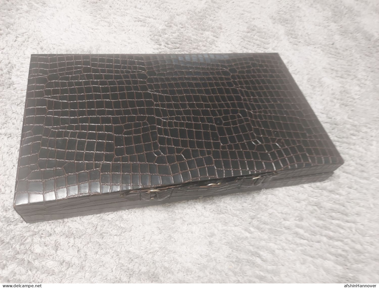 Iran Persian تخته نرد  با جلد چرم مصنوعی  ساخت ایران  Backgammon Board With Artificial Leather Cover Made In Iran - Oriental Art