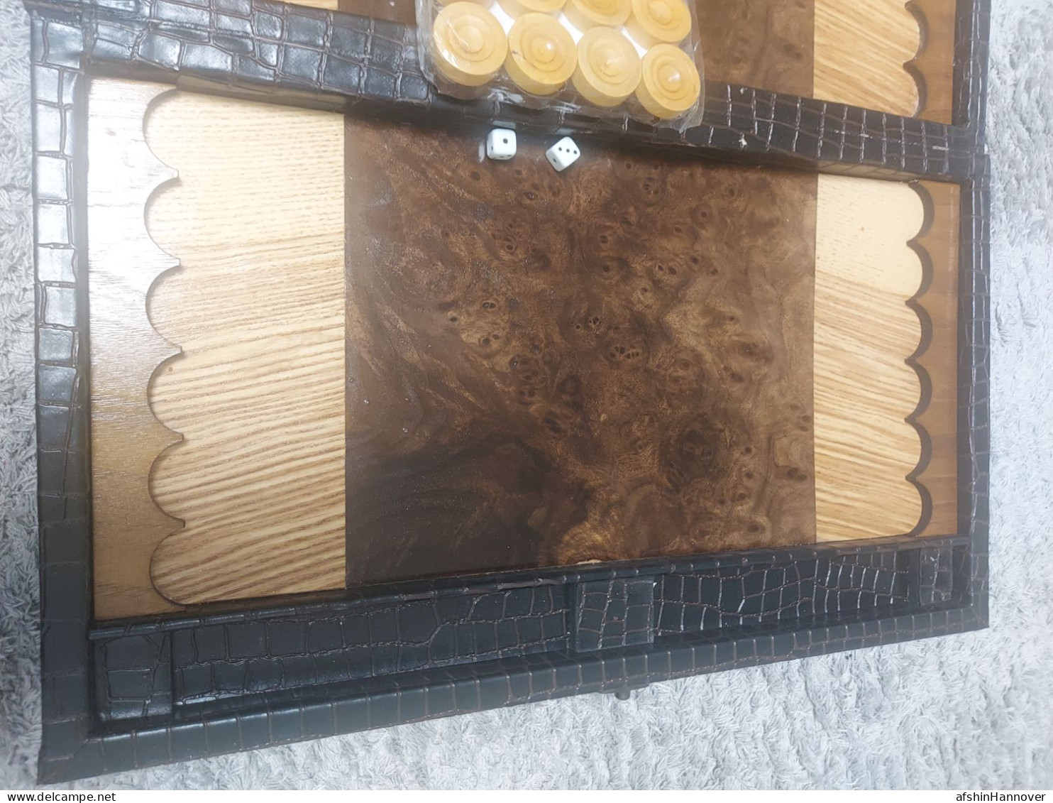 Iran Persian تخته نرد  با جلد چرم مصنوعی  ساخت ایران  backgammon board with artificial leather cover made in Iran