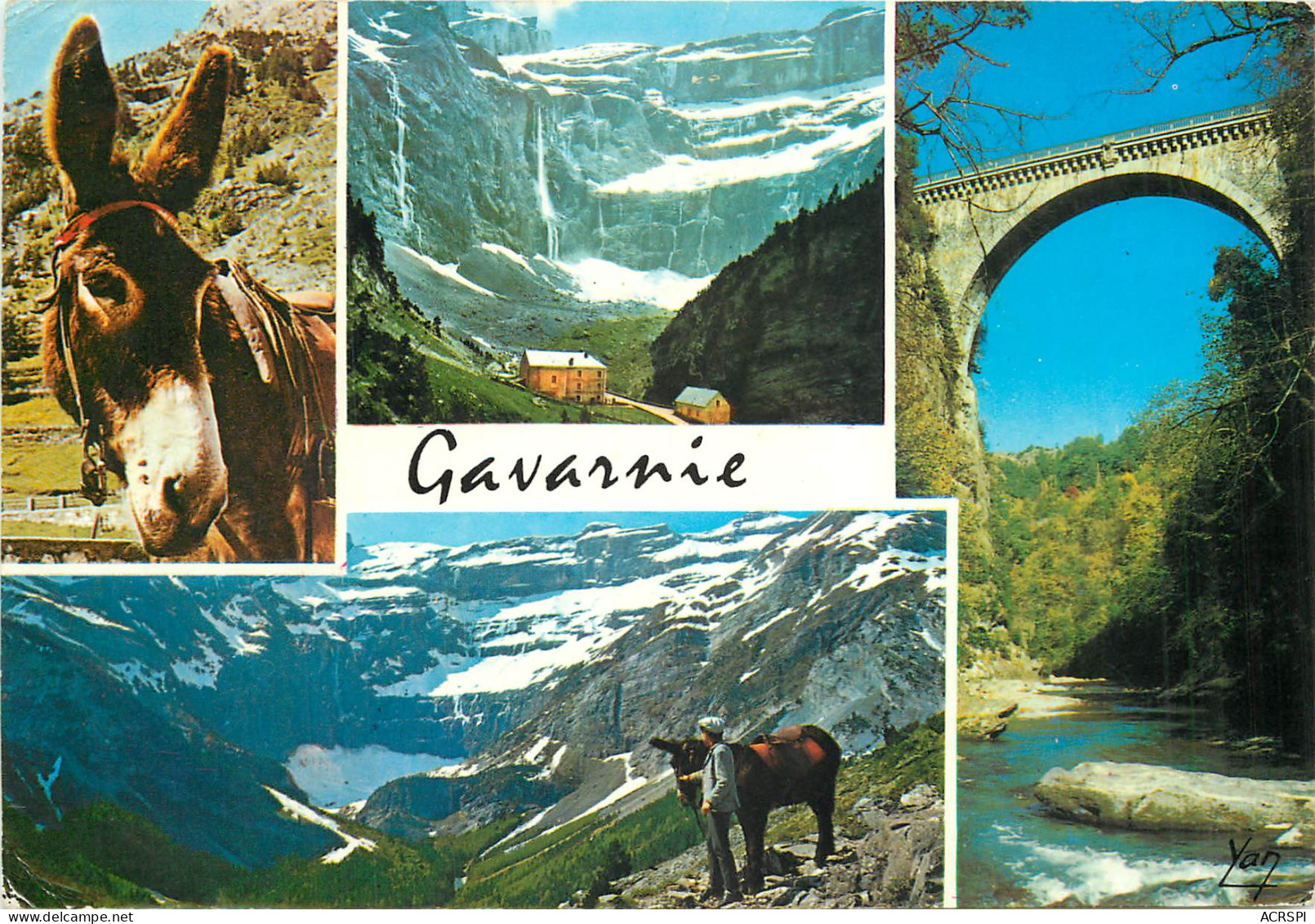 65  Gavarnie Le Cirque Le Pont Napoléon Multivue      N° 17 \MM5050 - Gavarnie