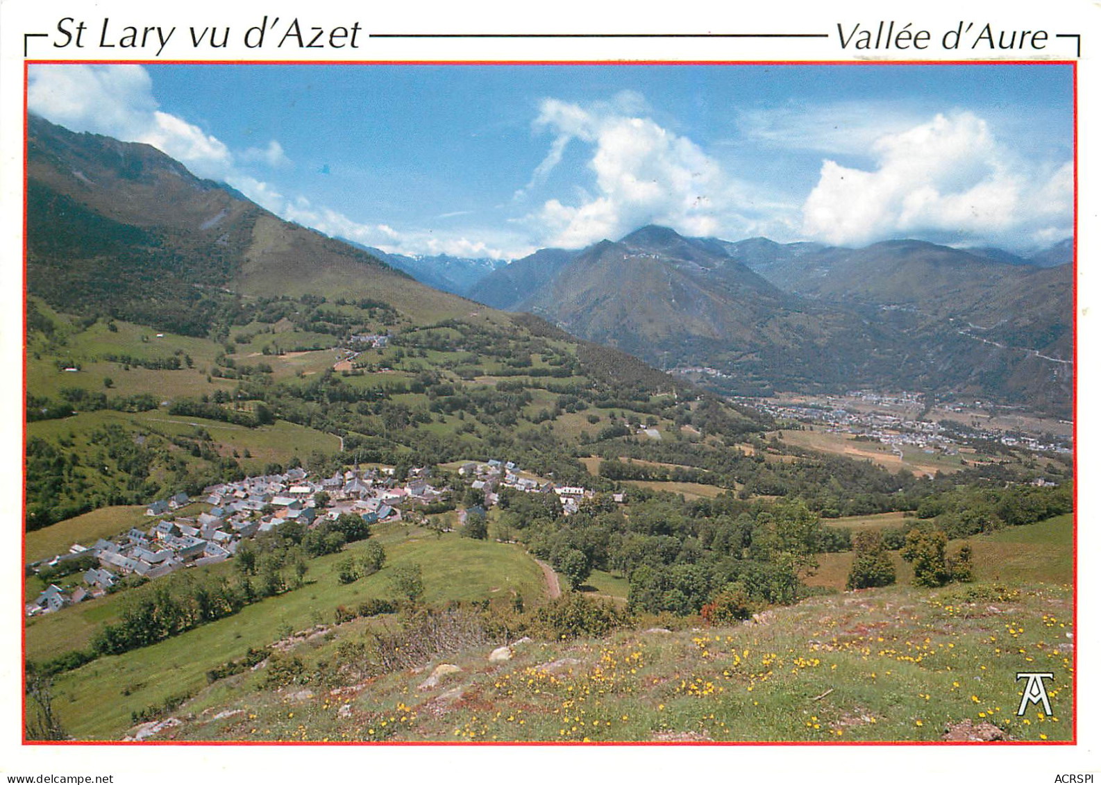 65  Vallée D'aure  Saint Lary Sailhan Et Pla D'adet Vus Du Village D'azet     N° 28\MM5051 - Vielle Aure