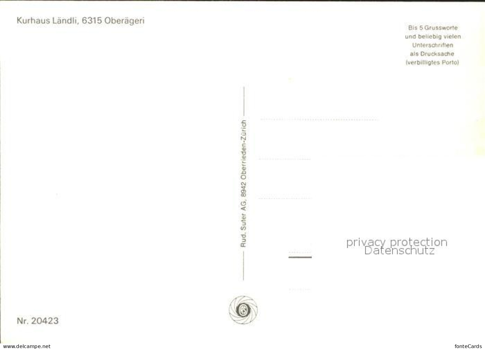 11694768 Oberaegeri Kurhaus Laendli Oberaegeri - Sonstige & Ohne Zuordnung
