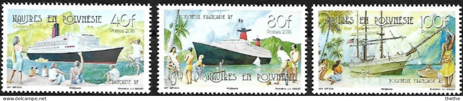 POLYNESIE - Navires En Polynésie - Neufs