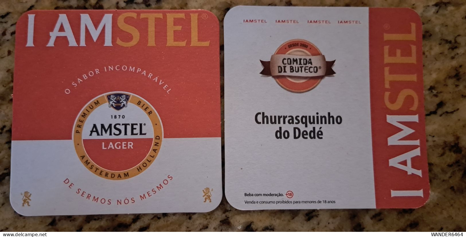 AMSTEL BRAZIL BREWERY  BEER  MATS - COASTERS #080 - Beer Mats