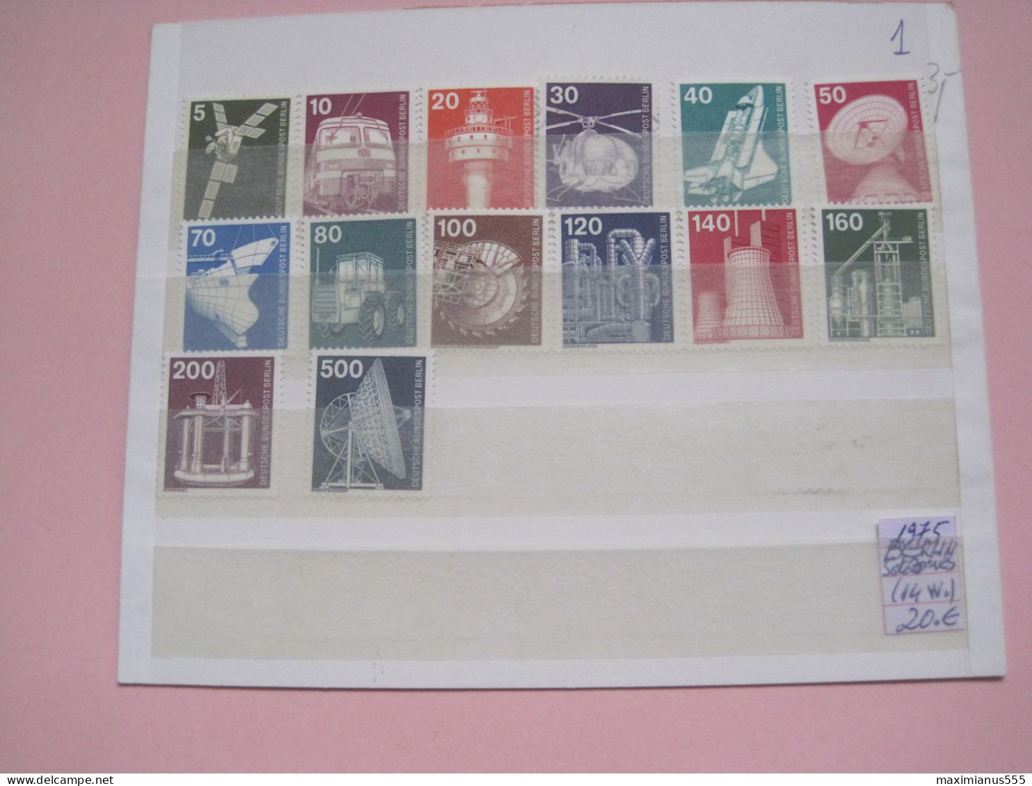 Germany Berlin Satz. (14W.) 1975, Michel 2022, 50% Off Price (1) - Used Stamps