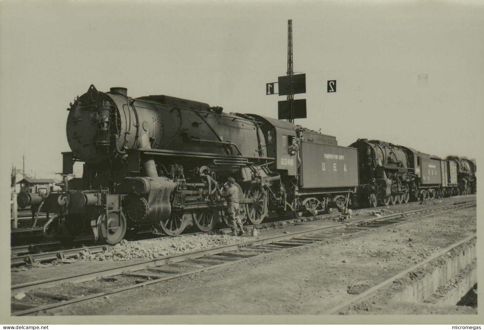 Philadelphia (?) Corps U.S.A. - Locomotive 2345 - Atelier De Photographie  S.N.C.F. 5 - Trains