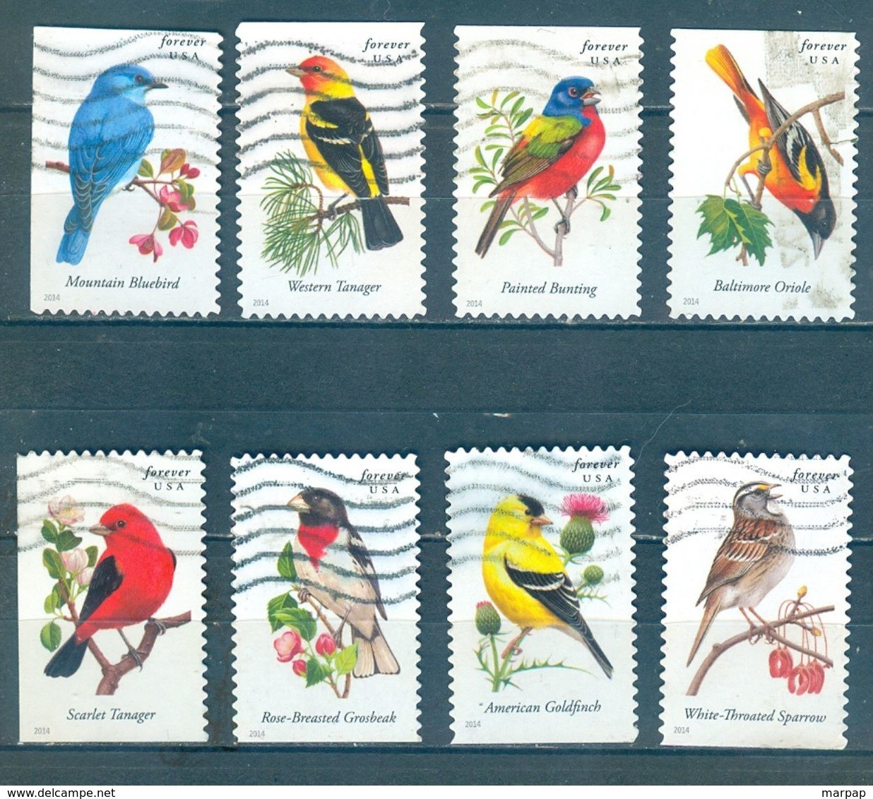 USA, Yvert No 4695/4704 (as Booklet Fo 8 Stamps) - Gebraucht