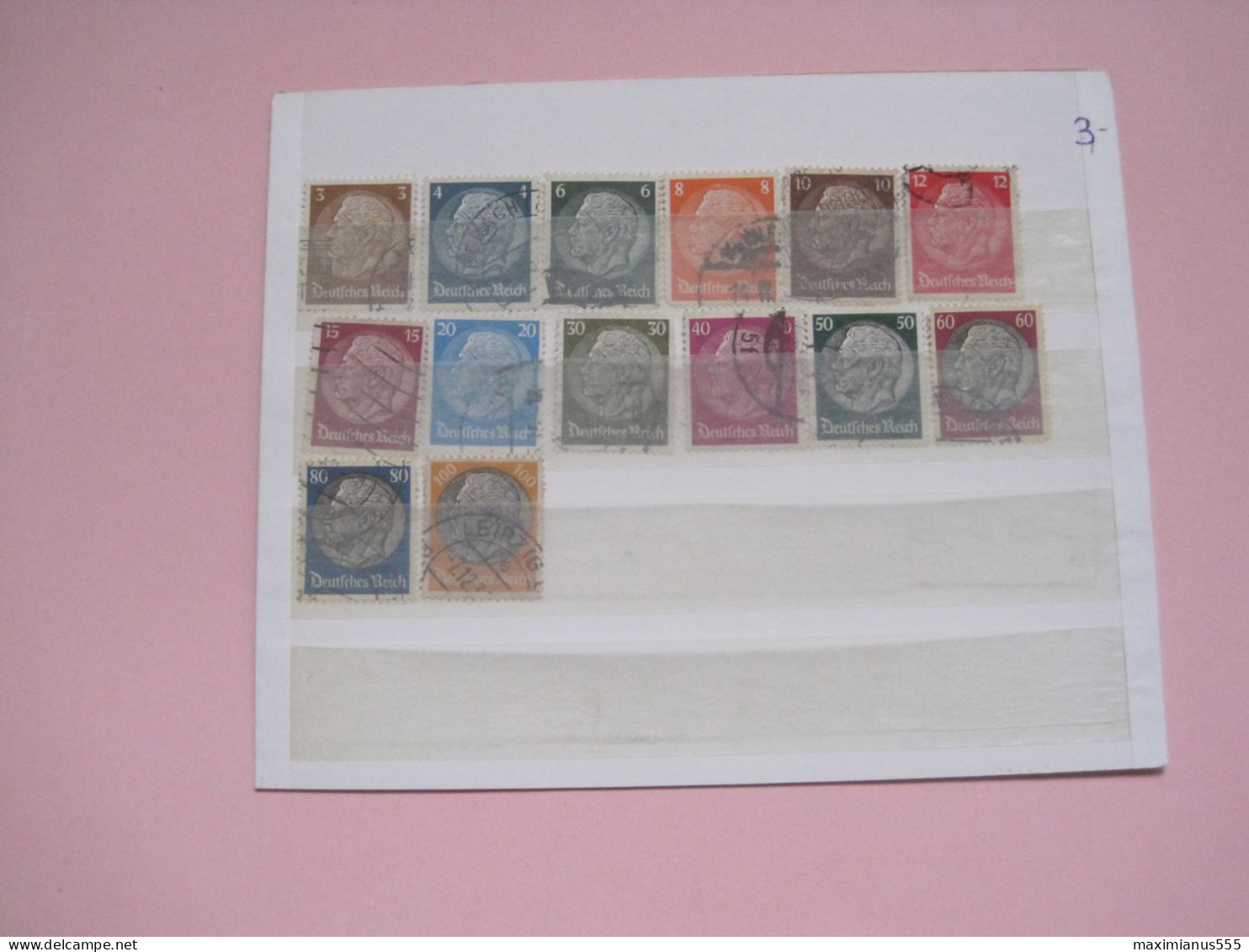 Germany Deutsche Reich Satz. (14W.) 1933, Michel 2022, 50% Off Price (3) - Used Stamps