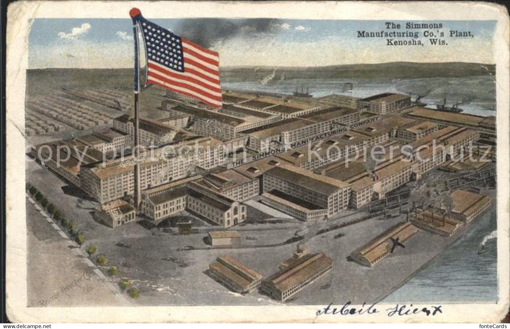 11694457 Kenosha Simmons Manufacturin Co Plant Flag - Andere & Zonder Classificatie