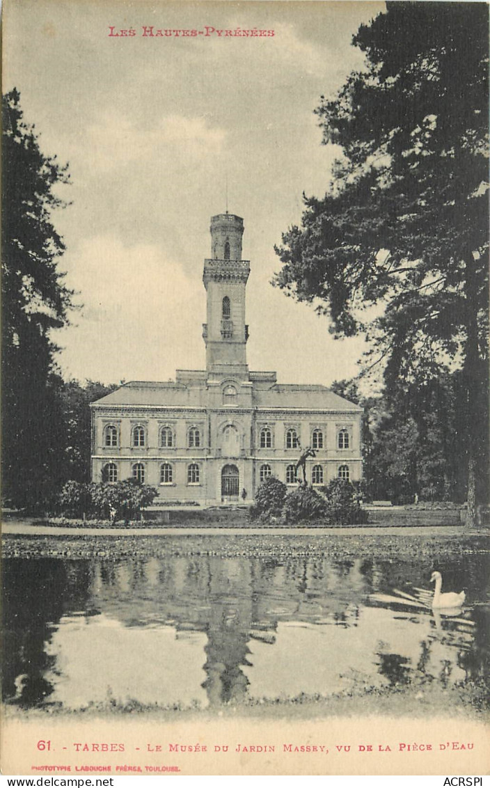 65  Tarbes  Le Musée Du Jardin Massey Vu De La Pièce D'eau       N° 18 \MM5075 - Tarbes