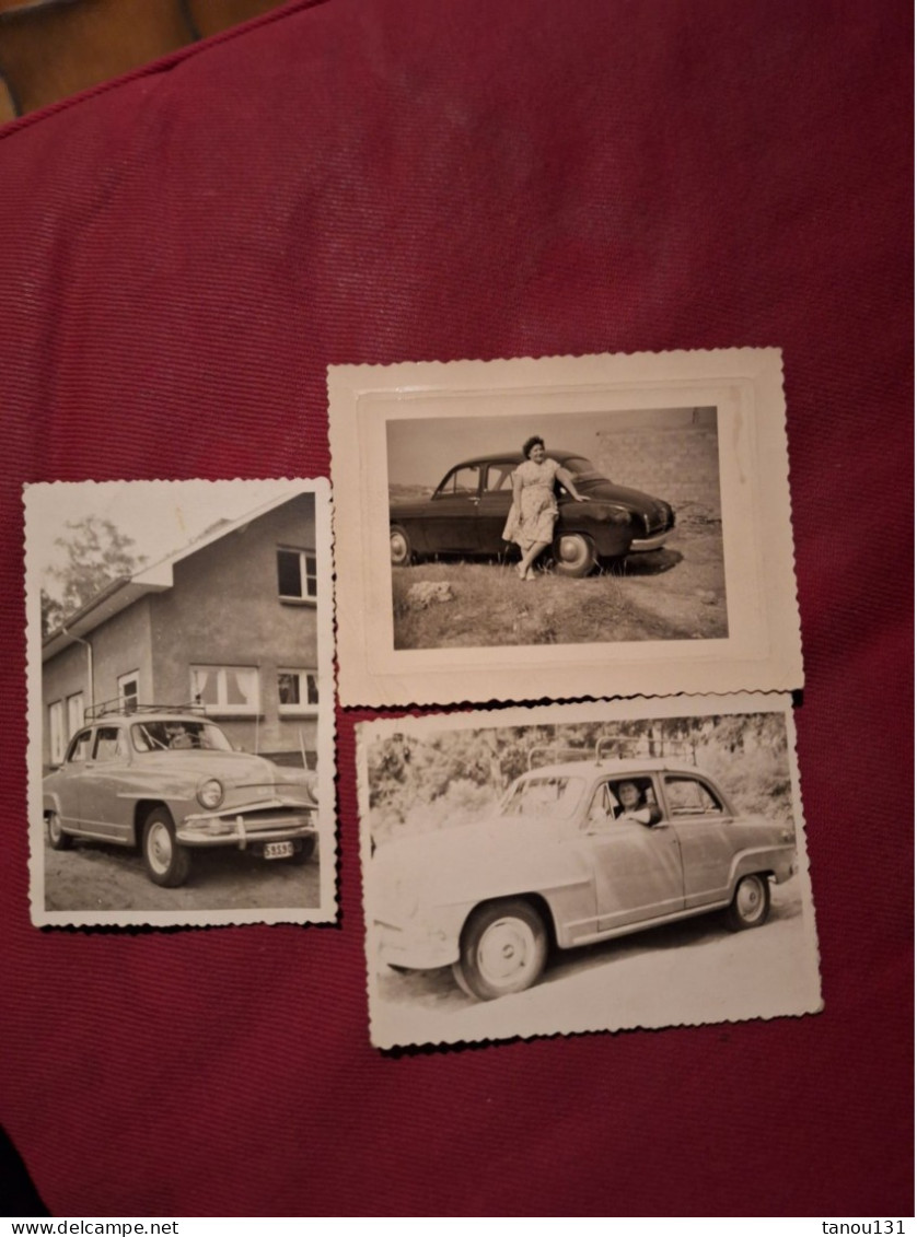 3 Petites Photographies De Voitures D'époque. 1959 - Automobiles
