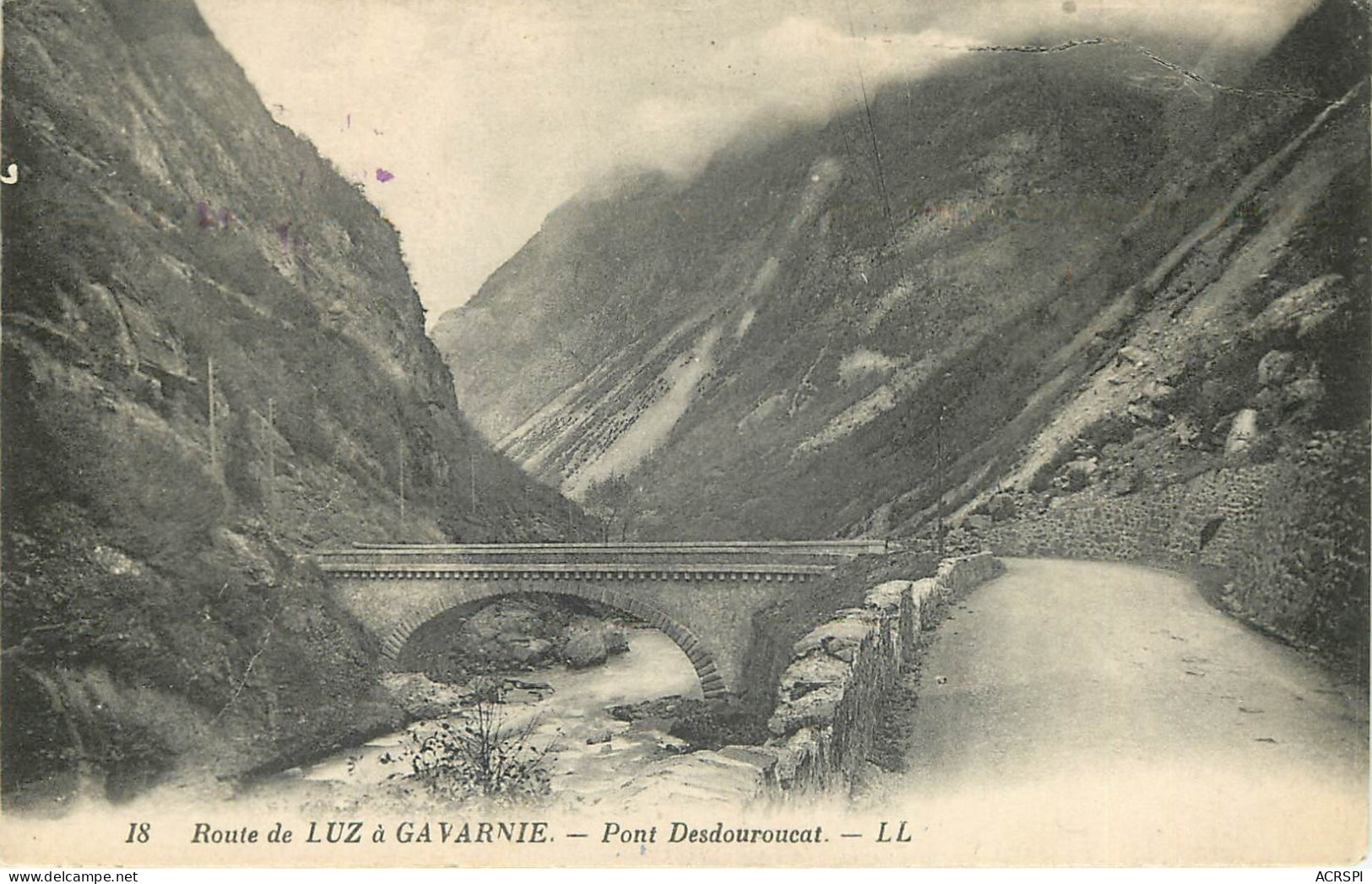 65  Route De Luz à Gavarnie Pont Desdouroucat     N° 4 \MM5078 - Gavarnie