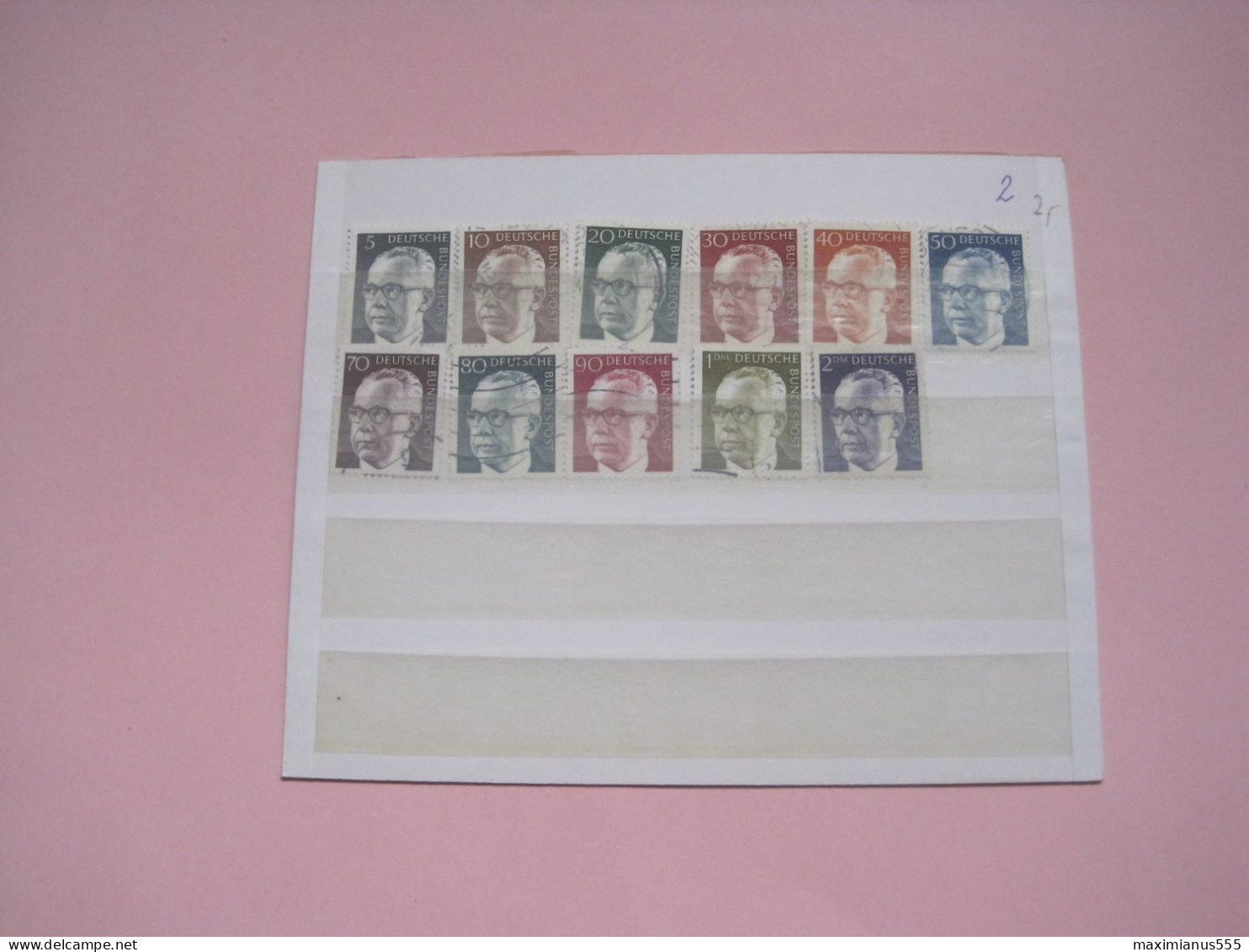 Germany Bundespost Satz. (11W.) 1970/71, Michel 2022, 50% Off Price (2) - Oblitérés