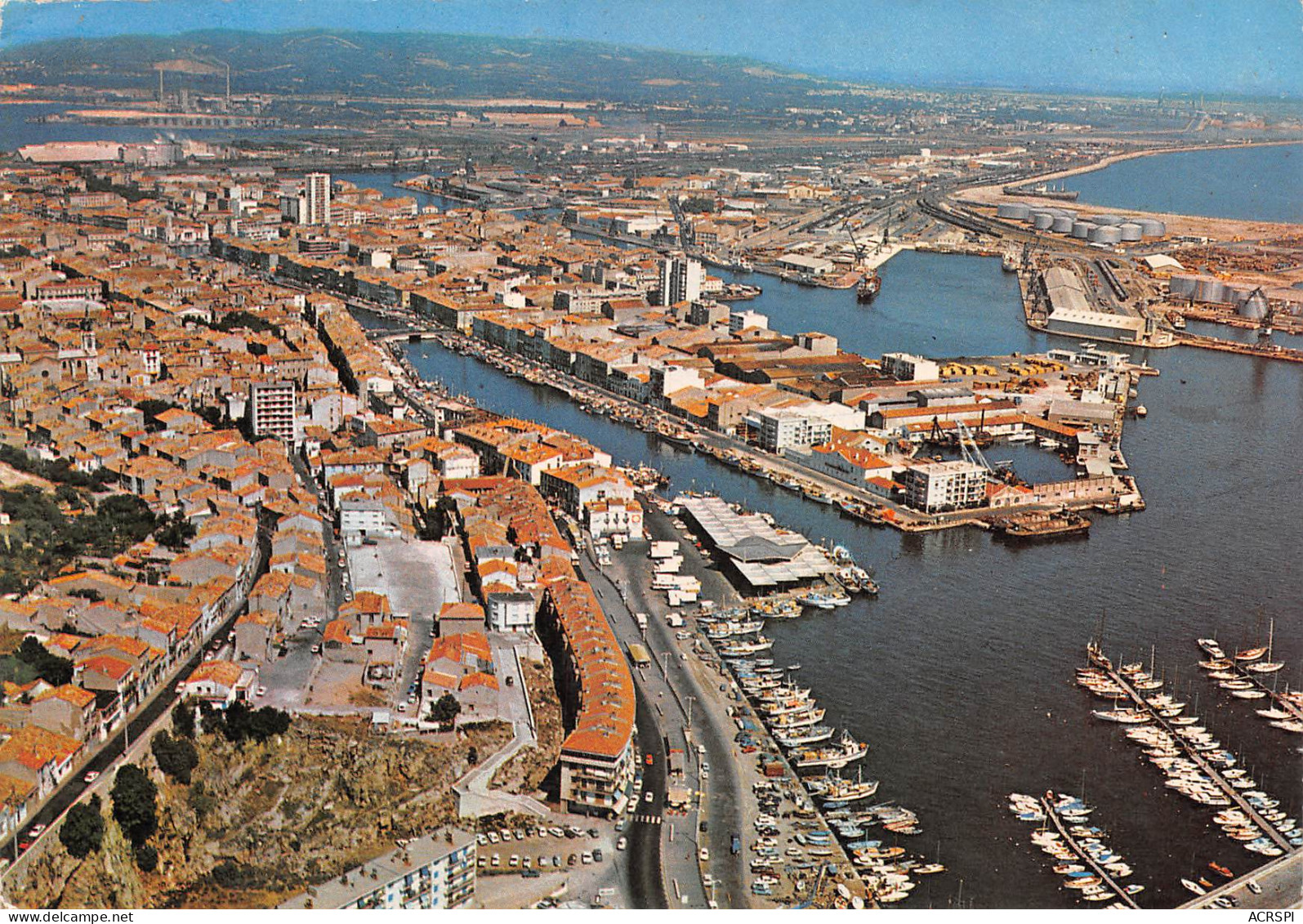 34 SETE  Vue Générale Panoramique Aérienne Les Ports Et Avenue J.B Marty  (Scan R/V) N° 17 \MM5085 - Sete (Cette)