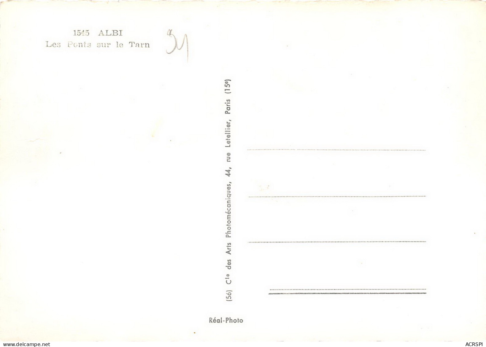 ALBI Les Pnts Sur Le Tarn   40 (scan Recto Verso)MH2910TER - Albi