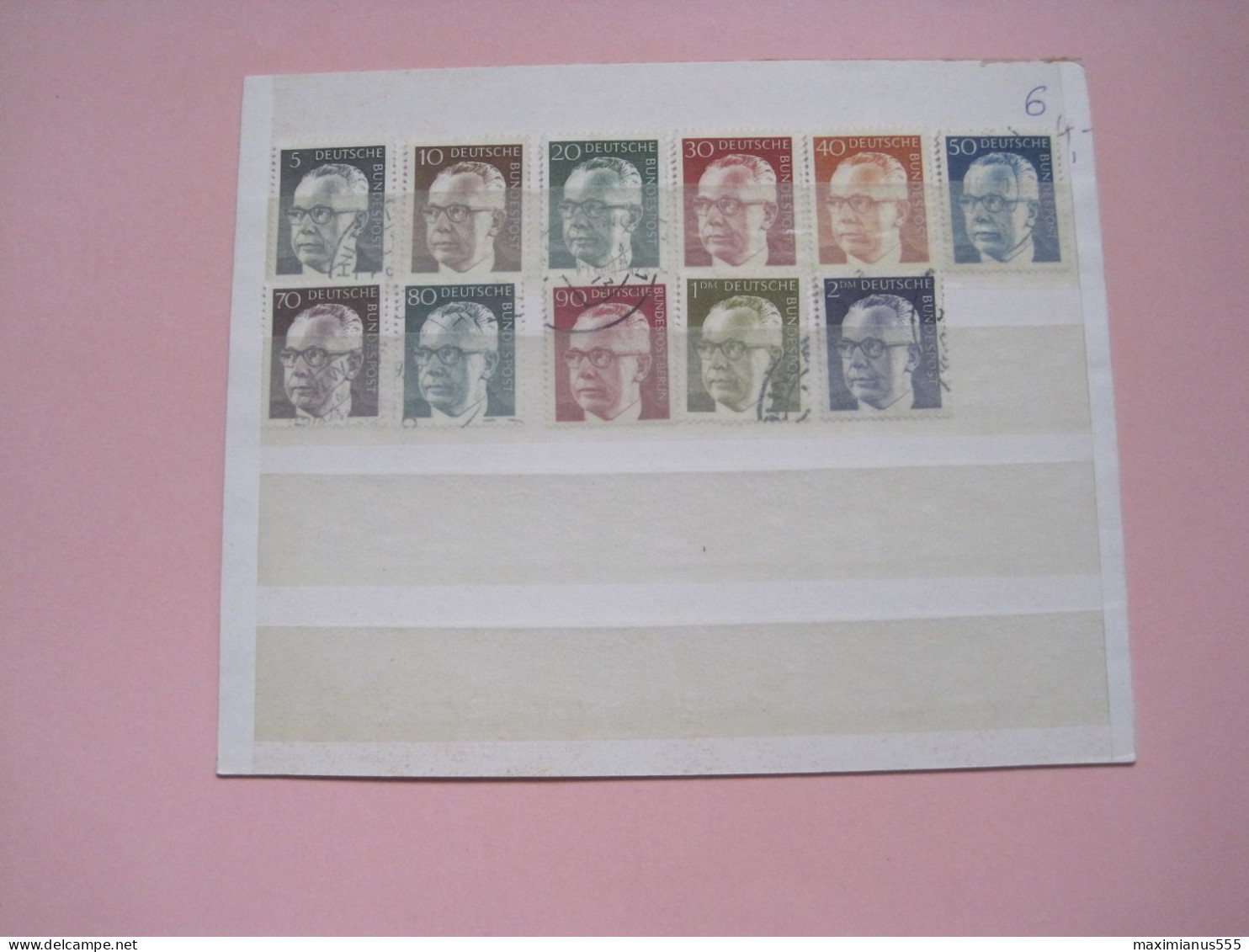 Germany Bundespost Satz. (11W.) 1970/71, Michel 2022, 50% Off Price (6) - Usati